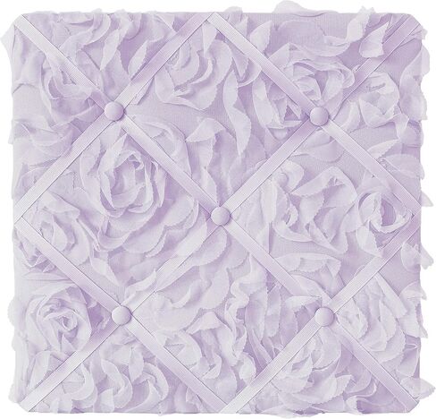 Sweet Jojo Designs White Fabric Memory Memo Photo Bulletin Board - Solid Crinkle Crushed Velvet Luxurious Elegant Princess Boho Shabby Chic Luxury Glam High End Boutique Ruffle for Lace Collection in Saudi Arabia