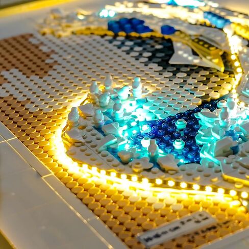أضواء LED المتوافقة مع Lego Hokusai - The Great Wave Wall Art Craft ، تضيء Canvas 31208 - الأضواء فقط ، ولا تأتي مع طراز (ضوء الإصدار الكلاسيكي) in Saudi Arabia