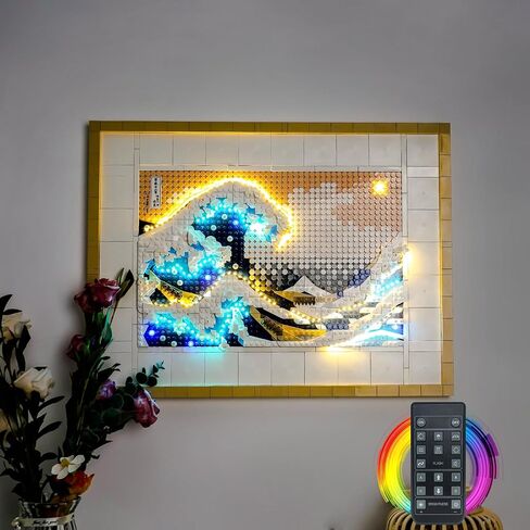 أضواء LED المتوافقة مع Lego Hokusai - The Great Wave Wall Art Craft ، تضيء Canvas 31208 - الأضواء فقط ، ولا تأتي مع طراز (ضوء الإصدار الكلاسيكي) in Saudi Arabia