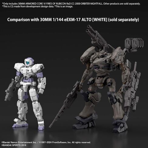 Bandai Hobby - Armored Core VI Fires of Rubicon - #01 RaD CC-200 Orbiter Nightfall 30 MM 1/144 Model Kit in Saudi Arabia