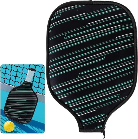 Pickleball Paddle Cover, 1 Pcs Universal Fitting Cover Pickleball Paddles Accessory Paddle Storage Bag Black Paddle Neoprene Cover Prevents Scratches Durable Protection Accessory in Saudi Arabia