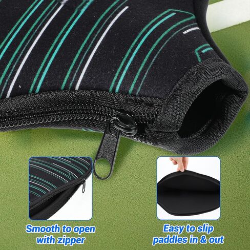 Pickleball Paddle Cover, 1 Pcs Universal Fitting Cover Pickleball Paddles Accessory Paddle Storage Bag Black Paddle Neoprene Cover Prevents Scratches Durable Protection Accessory in Saudi Arabia