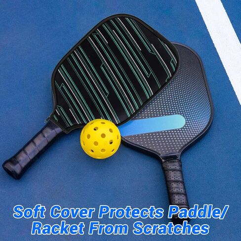 Pickleball Paddle Cover, 1 Pcs Universal Fitting Cover Pickleball Paddles Accessory Paddle Storage Bag Black Paddle Neoprene Cover Prevents Scratches Durable Protection Accessory in Saudi Arabia