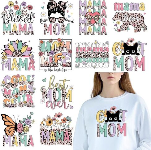 Inspirational Quotes Iron on Transfer - 20Pcs DTF Transfers Ready to Press, Motivational Sayings Iron on Patches Decals, Positive Heat Transfer Stickers for DIY Tshirts Clothes Hoodies in Kuwait