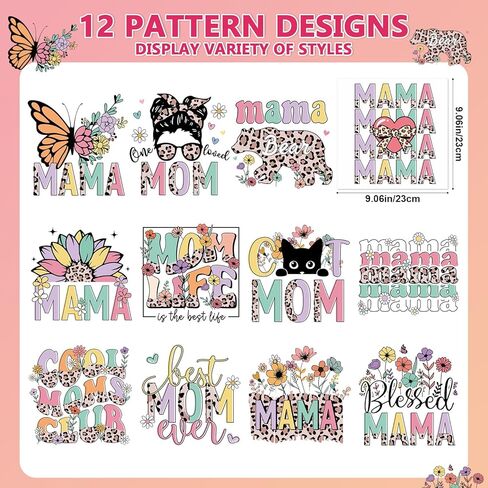 Inspirational Quotes Iron on Transfer - 20Pcs DTF Transfers Ready to Press, Motivational Sayings Iron on Patches Decals, Positive Heat Transfer Stickers for DIY Tshirts Clothes Hoodies in Kuwait