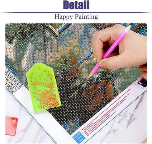 LWZAYS 5D Large Size Landscape Diamond Painting Kits for Adults, Beach Diamond Art Kits for Adults, DIY Full Drill Paintings with Diamonds Gem Art Crafts for Home Wall Decor 16x28 inch in Saudi Arabia