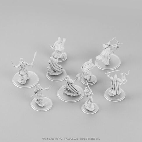 100Pcs Round Clear Plastic Model Bases 30mm/1.18 inch Wide 2mm Thick for Gaming Miniatures or Wargames Role Playing Board Game Figure Toy (100PCS-30mm-Clear) in Kuwait