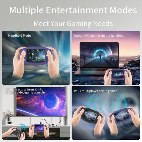 RG34XX Console Handheld Game Console 3.4 بوصة 720*480 شاشة IPS مدمجة في 32G+128G CARD CARD CARD VIDEO VIDEO DOMESS 3500MAH LITHIUM BUTTIONS تدعم متعددة أجهزة محاكاة عادية RG34XX Game Console (Purple) in Saudi Arabia