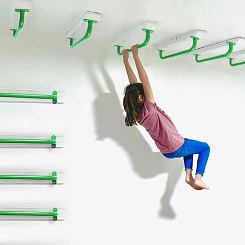 6 قطع من مقابض الأمان المعدنية الحمراء لملحقات الملاعب الخارجية - مقابض مجموعة اللعب، مجموعات التأرجح، قضبان الإمساك المرفقة، مقابض يد الأطفال، شريط القرد للمسرح، بيت الشجرة، صالة الألعاب الرياضية في الغابة in Kuwait