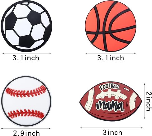 4 PCS BOGG BAG IRCRMS MOMLIFE SHARMS for Bogg Bag Accessories إدراج إكسسوارات حقيبة متوافقة مع ببساطة حقائب الشاطئ الجنوبية كل الحجم in Kuwait