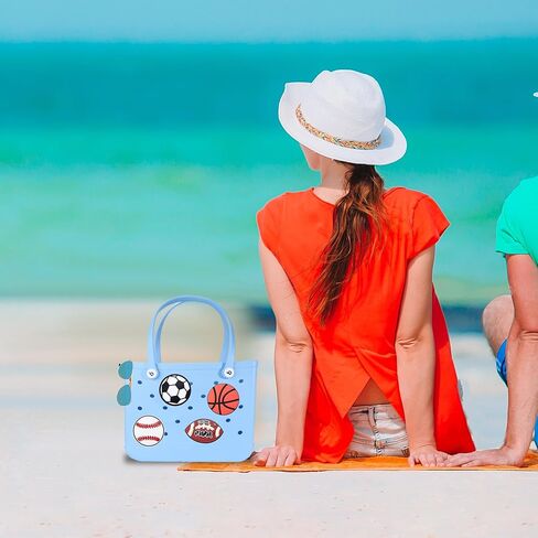 4 PCS BOGG BAG IRCRMS MOMLIFE SHARMS for Bogg Bag Accessories إدراج إكسسوارات حقيبة متوافقة مع ببساطة حقائب الشاطئ الجنوبية كل الحجم in Kuwait