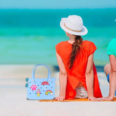 4 PCS BOGG BAG IRCRMS MOMLIFE SHARMS for Bogg Bag Accessories إدراج إكسسوارات حقيبة متوافقة مع ببساطة حقائب الشاطئ الجنوبية كل الحجم in Kuwait