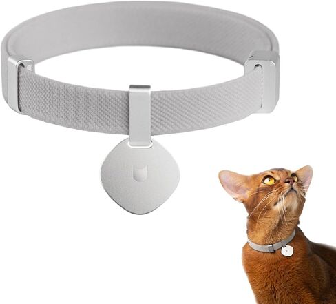 Safety Cat Collar Pro and Tag Set - U.S. IDA Gold Award, Elastic Release Cat Collar Charm Tag, Non Breakaway Cat Collar Adjustable with Charm for Kitten Small Large Cats (Olive, S) in Saudi Arabia