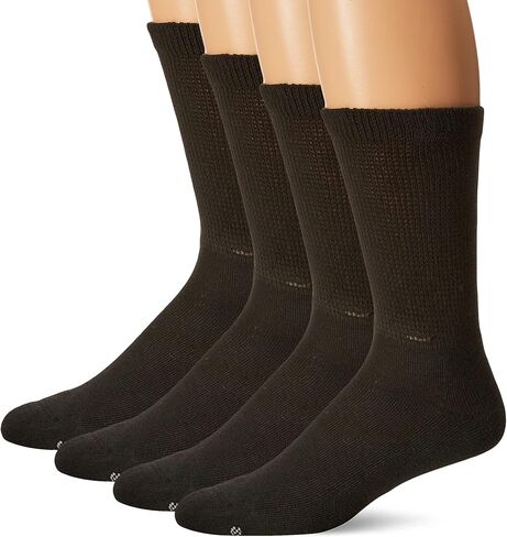 Medipeds Womens Coolmax Extra Wide Crew Socks, 4 Pairs in Saudi Arabia