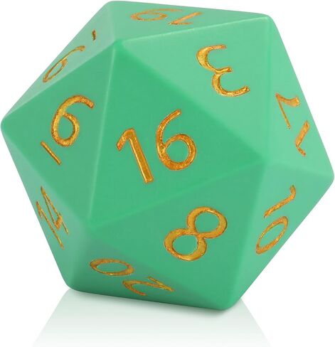 55 ملم عملاق D20 DND ، 20 من جانب الراتنج D&D النرد مع الحقيبة المخملية ، زهر التيتان متعدد السطوح المحددة للأبراج المحصنة والتنين ، RPG ، MTG Tabletop Games (Black) in Kuwait