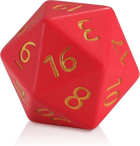 55 ملم عملاق D20 DND ، 20 من جانب الراتنج D&D النرد مع الحقيبة المخملية ، زهر التيتان متعدد السطوح المحددة للأبراج المحصنة والتنين ، RPG ، MTG Tabletop Games (Black) in Kuwait