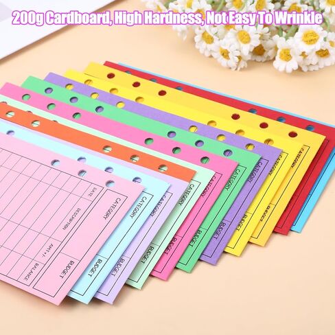 48pcs مظاريف نقدية للميزنة ، مظاريف أموال A6 للحشو النقدي مع ورقة الميزانية ، مظروف توفير المال لتتبع توفير الأموال ، مظروف التوفير القابل لإعادة الاستخدام ، تخطيط عمودي ، 12 لونًا متنوعًا in Kuwait