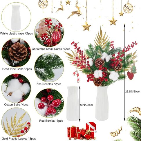 HUAESIN Artificial Flowers with Vase Valentine's Day Decorations Flowers Fake Roses Bouqets with LED Lights Silk Floral Arrangement Home Table Centerpieces Anniversary Wedding Party in Saudi Arabia