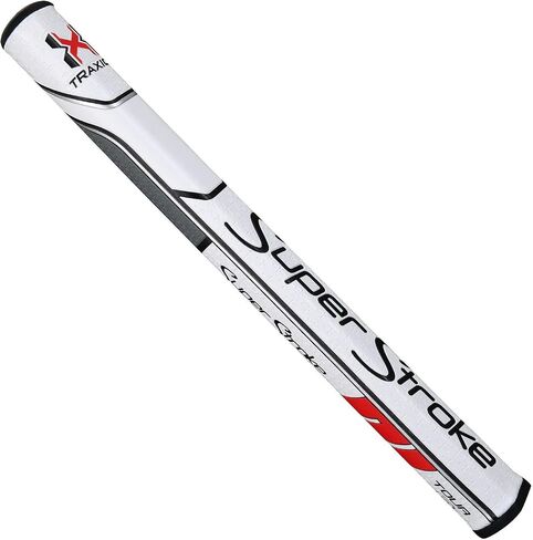 SuperStroke Traxion Tour Golf Putter Grip, Tiff/Gray/White (Tour 1.0) | Advanced Surface Texture That Improves Feedback and Tack | Minimize Grip Pressure with a Unique Parallel Design in Kuwait