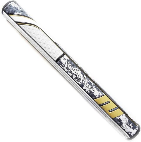 SuperStroke Traxion Tour Golf Putter Grip, Tiff/Gray/White (Tour 1.0) | Advanced Surface Texture That Improves Feedback and Tack | Minimize Grip Pressure with a Unique Parallel Design in Kuwait