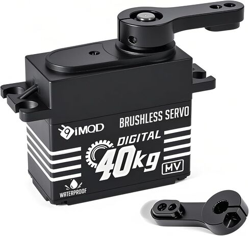 1/10 RC Servo 40KG High Torque Servo HV RC Steering Servo Motor [Powerful & Fast, Programmable] Full Metal Gear Waterproof Brushless Digital Servo for 1/8 1/10 RC Car Boat Crawler, 180 Degree in Saudi Arabia