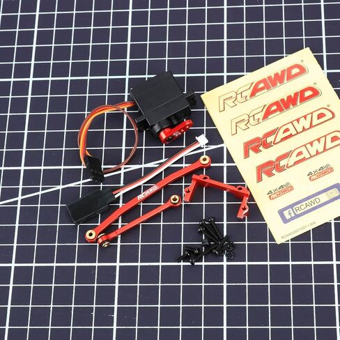 RCAWD لـ FCX24 FCX18 30 ٪ ترقيات RC SERVO SEAT & 1KG SERVO SET & STEERING RINCAGE و 21T Servo ARM PARTS FOR in Kuwait