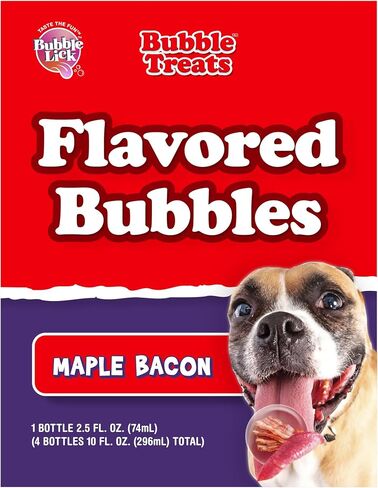 Maple Bacon (2.5 Fl Oz, Pack of 1), Edible Bubbles for Kids and Dogs, Premium Natural Flavored Bubble Solution, and Refillable Bubble Solution in Saudi Arabia