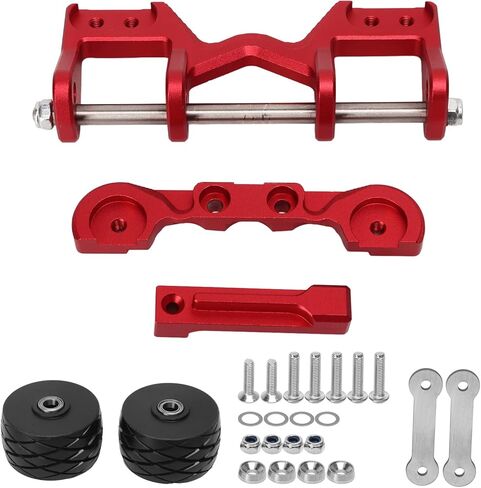 Diydeg Wheelie Bar, Professional High Performance Aluminum Alloy Adjustable RC Wheelie Bar and Front Stand Up Wheel, Head Up Wheel Wheelie Bar Kit Upgrades Accessories for Traxxas in Saudi Arabia