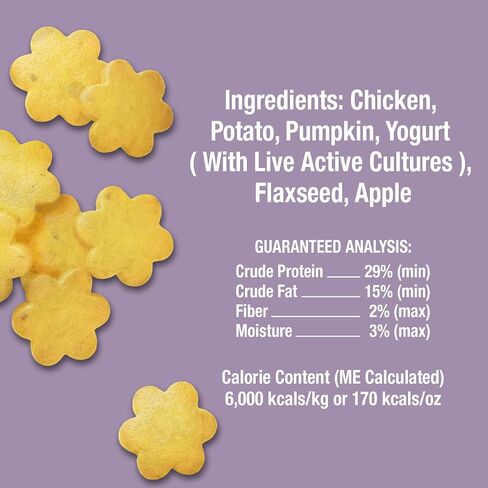 Whole Life Pet Human Grade Probiotic Dog Treats - Pumpkin & Yogurt – Easy Digestion, Firmer Stool, Sensitive Stomachs - Made in The USA in Saudi Arabia