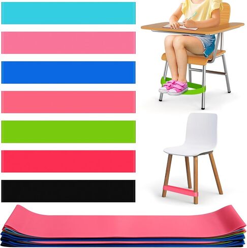 15 عصابات كرسي حزمة للأطفال ذوي أدوات ADHD Feet Feet ، فرقة كرسي Rookea Fidget لتحسين التركيز وتقليل الأرق ، يجب أن يكون منزل الفصول الدراسية من أجل ADHD إضافة مرض التوحد ، والجلوس البديل in Kuwait