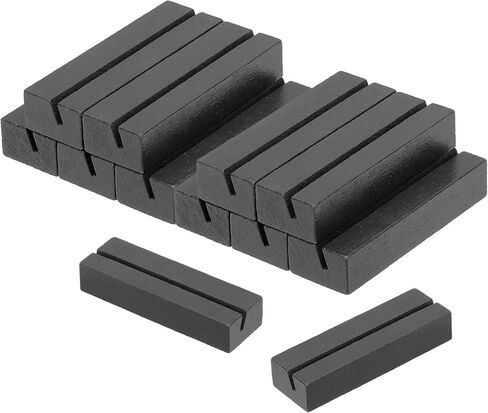 PATIKIL Wood Place Card Holder, 12Pcs Table Sign Holder Table Number Holders Name Card Stands for Photo Menu Display Wedding Ceremony Birthday Party Decorations, Blue in Kuwait