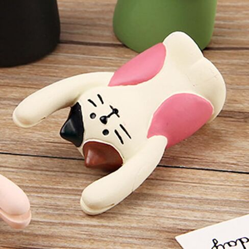 Tissting Cute Animal Cartoon Photo Clip 2.6 x 5cm Resin Base Memo Clips Holder DIY Note Photo Stand Place Card Holder for Home Office Decoration(Bowl of Cat Ice Cream) in Saudi Arabia