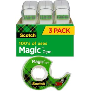Scotch Magic Tape, 300 Inches, 3 Per Box (Pack of 2)