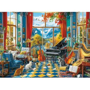 300 Piece Puzzle for Adults Jigsaw Puzzles Dog Puzzles 300 Pieces for Adult Kids Ages 8-10 10-12 Recycled Cardboard Adult Puzzles Game Birthday Gift Family Challenging Game 20.5x15IN