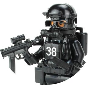 Battle Brick 1.6 بوصة ختم البحرية الطول قوات خاصة غواصات مخصصة مخصصة | minifig العسكرية الحقيقية | تعبئتها في الولايات المتحدة | هدية رائعة للأعمار 10+ للبالغين afol