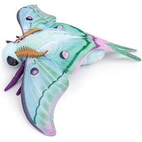 Tiny Heart Simulation Silk Moth Plush Toy, 10.62inch Soft and Realistic Silk Moth Stuffed Animal Plush Toy for Kids Boys and Girls Gifts, Home Decoration