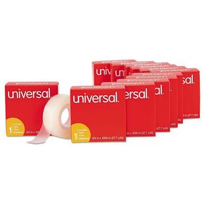 (3 حزمة حزمة حزمة) unv83412 شريط غير مرئي ، 3/4 "× 1000" ، 1 جوهر