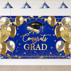 Avezano Banner Banner Congrats Class of 2025 Backdrop Maroon Gold Congratulation Backdrop for 2025 Decorting Party Decorations High School College Prom Prom