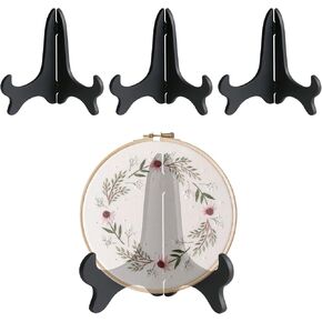 4 PCS تطريز مكتب عرض مكتب عرض ، سوداء بلاستيك شروط شاشة عرض للتطريز كروس غرزة ديكور الإبرة