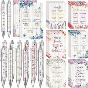 48 PCS Regalos Cristianos en Español Bulk Bulk Home Hompors for Church Women Mom Mom Mom Mom Home القائم على آية الكتاب المقدس الإسبانية أجهزة الكمبيوتر المحمولة Regalos Cristianos Para Mujer en Español