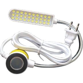 RUIFUU 30 LED Machine Machine Light ، 2W GOSENECK WORTH مع قاعدة تصاعد مغناطيسية لضغط آلة الخياطة على مكاتب منضدة العمل والخارط