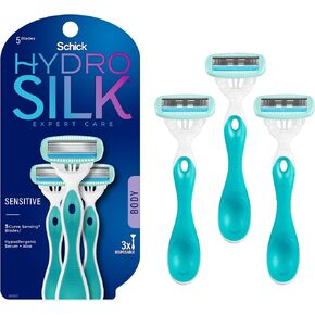 Schick Hydro Silk Sensitive Skin Disposable Razors for Womens, 6 Count in Saudi Arabia