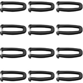 فتح وإغلاق حزام توصيل الخطاف القابل للفصل قطر داخلي مربع قطره 3.8 سم 12pcs