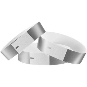 UXCELL 100PCS Paper Wristbands للأحداث ، مقاومة للماء تمنع إعادة استخدام BRACELET HISETED BARIST BANCH FOR EVENTS Party Party Bar Aelp (Light Green)