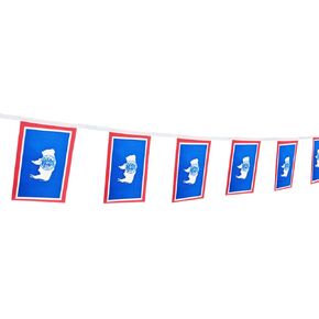 100 Feet Wyoming State Flag,Pennant Flags Banner String,Party Decorations For Grand Opening,Party Decorations,Indoor and outdoor flags,For School Event,Sport Events,Festival(Wyoming)