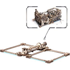 Robotime 3D Wooden Fassles for البالغين الرخام رابط الرابط حزمة LG01 - Marble Spaceport LGC01 + Marble Night City LGA01 Connector Kit