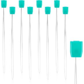 8 PCS Throughers Edele Long for Punch Edeles ، 7.87 بوصة التطريز الطويل Floss Floss Edele Threader ، إبرة Threader Tool Tool Tool Tool for Punch Teedles Cross Crosss Diy Sewing Craft Works
