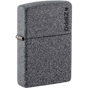 Zippo Classic Iron Stone Pocket Lighter, Black