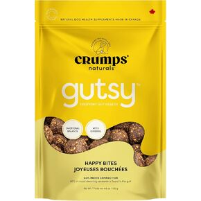 CRUMPS NATURALS Gutsy-Happy Bites 4.6oz/130g, Dog Treats