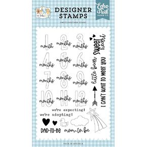 ECHO PARK PAPER COMPANY Months, Our Baby Boy Echo Park Stamps